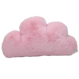 pink cloud fur pillow
