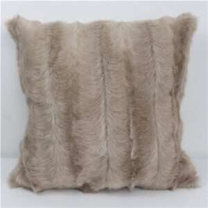 fake goat fur cushion