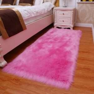 thick faux fur carpet for living room plush rug child bedroom fluffy floor carpets bedside home (3)