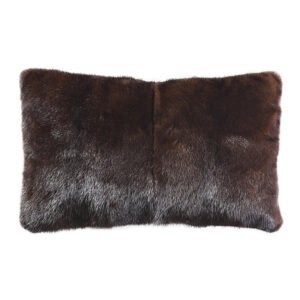 real mink fur lumbar cushion pillow