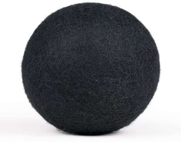 black wool dryer balls