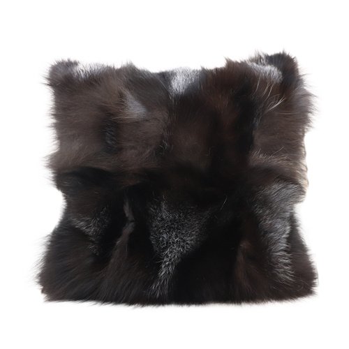 real fox fur pillows