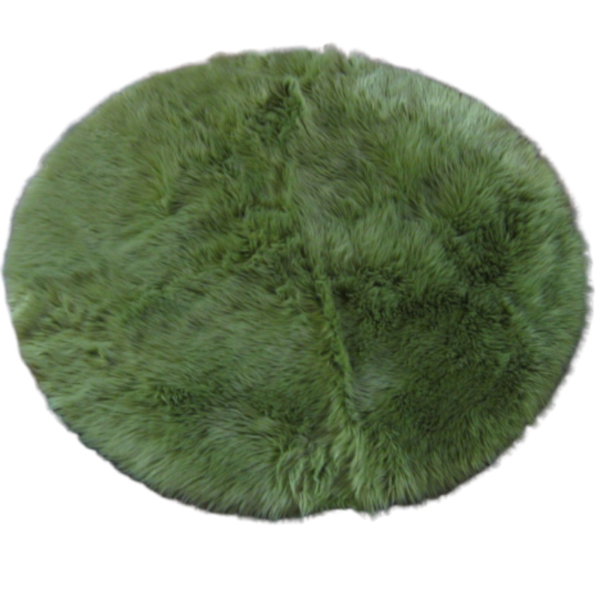 solid faux fur rug for bedroom long hairy round carpet washable fluffy fur chair cover (1)
