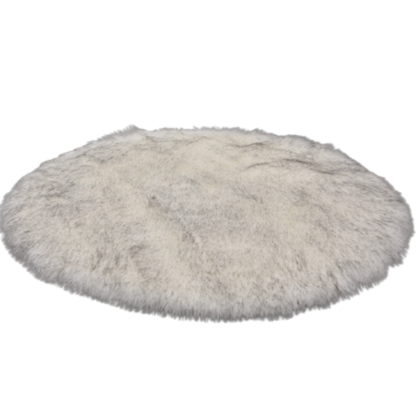 solid faux fur rug for bedroom long hairy round carpet washable fluffy fur chair cover (3)