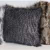 fake fur pillow