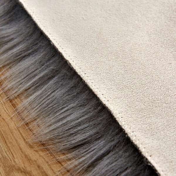 faux sheepskin dusty rose fur rug3
