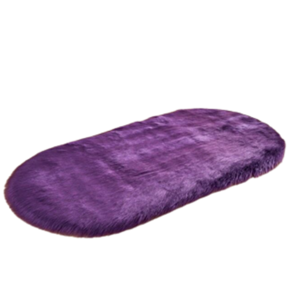 purple faux fur