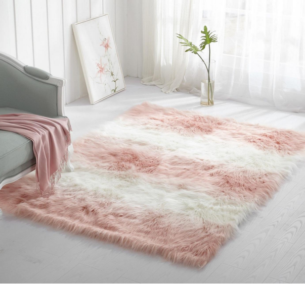 Image of a Faux Fur Rug