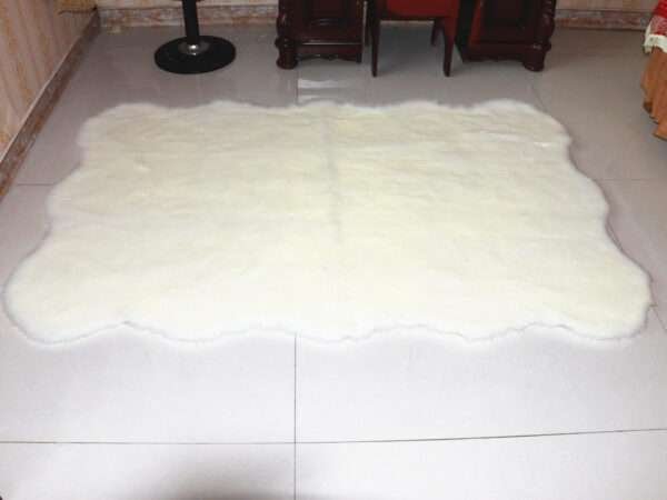 180x220 white faux sheepskin rur carpet