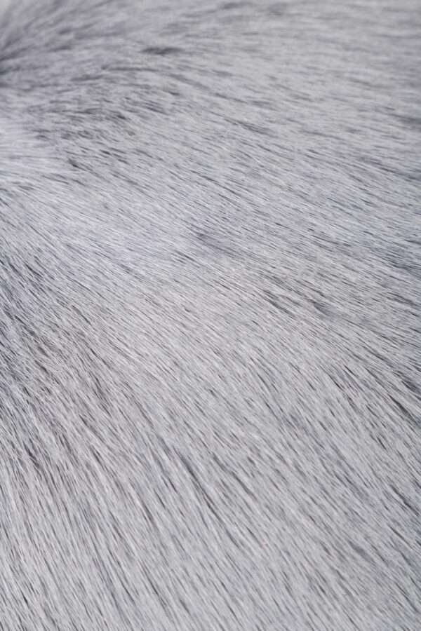 goat hair pillow gray