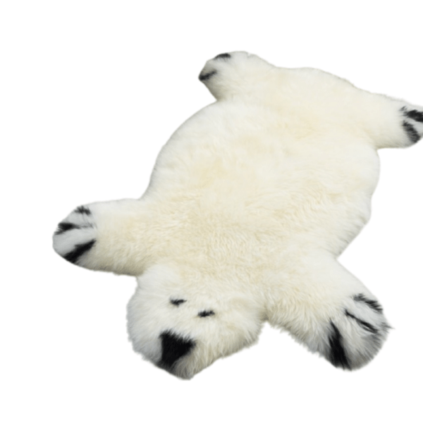 bear sheepskin rug