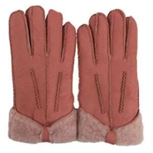 brown sheepskin gloves