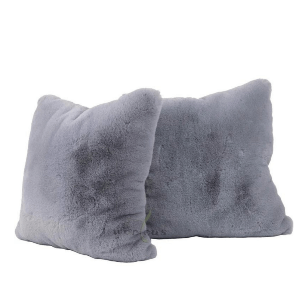 Light Gray Fur Cushion Cover - detail view 2