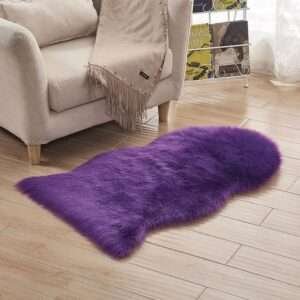 purple fur rug (4)