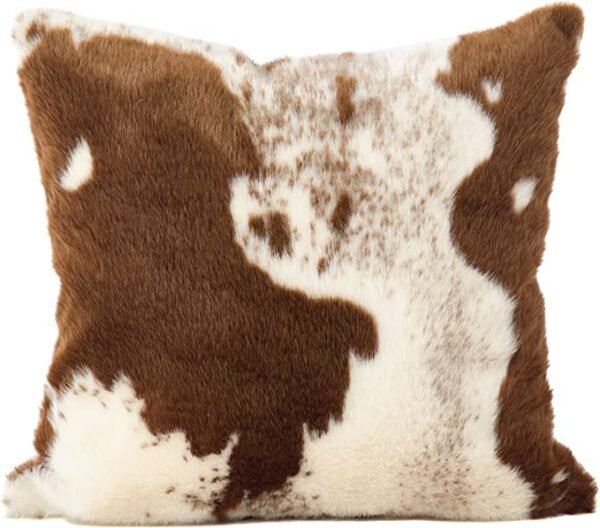 cowhide fur cushion