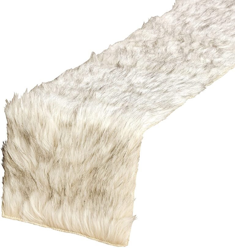 faux fur table runner