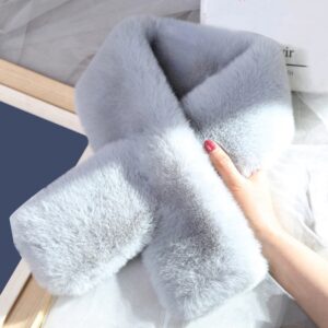 rabbit fur scarf