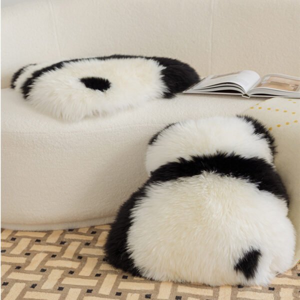 panda fur cushion