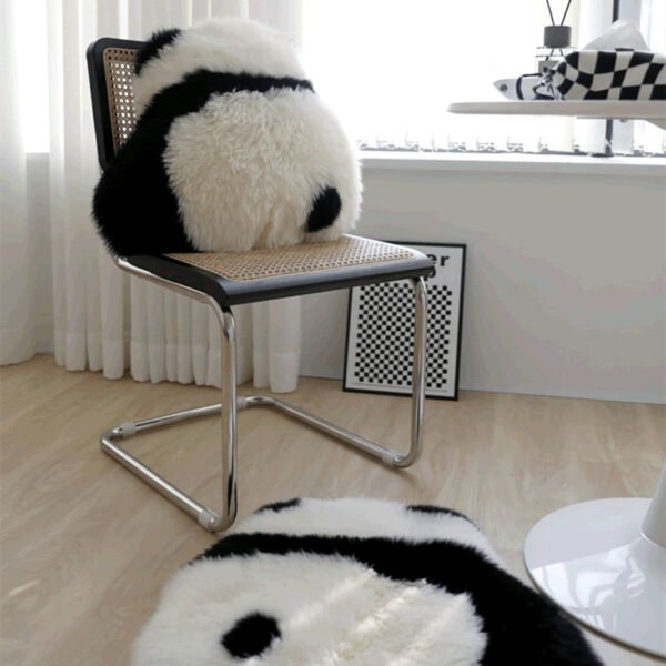 panda fur cushion