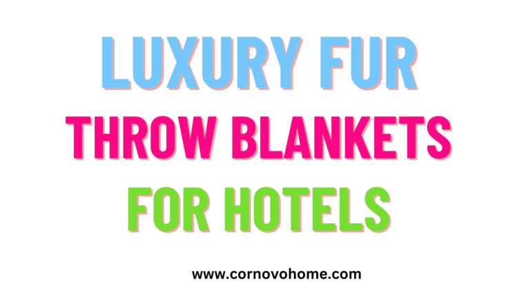 3 luxury fur throw blankets for hotels