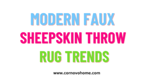 4 modern faux sheepskin throw rug trends