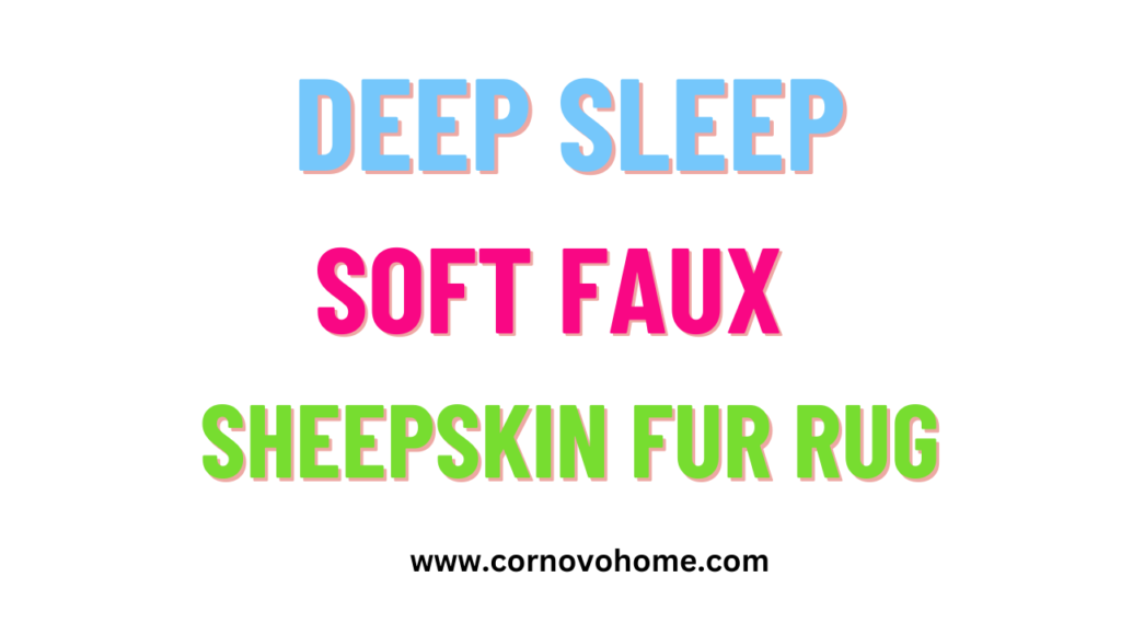 6 deep sleep soft faux sheepskin fur rug