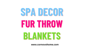 6 spa decor fur throw blankets