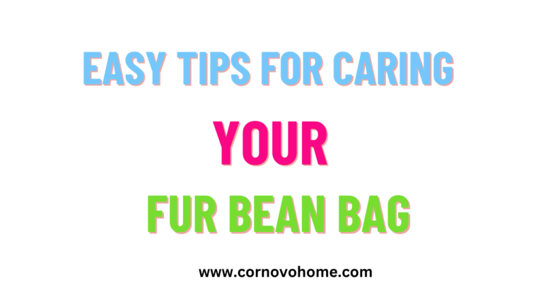 easy tips for caring your fur bean bag