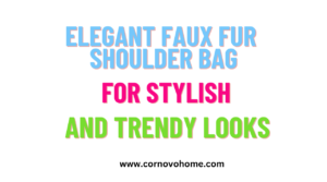 elegant faux fur shoulder bag for stylish and trendy looks