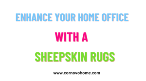 enhance your home office with a sheepskin rug