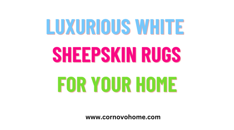 luxurious white sheepskin rugs for your home