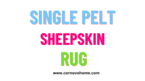 single pelt sheepskin rug