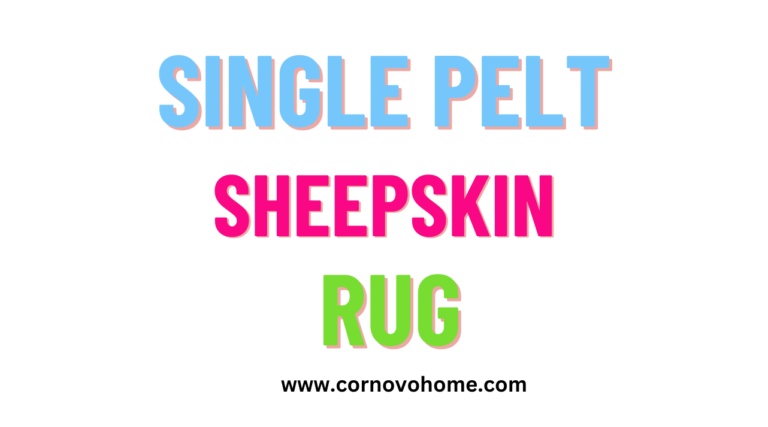 single pelt sheepskin rug