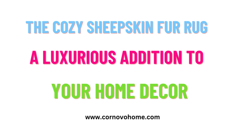 the cozy sheepskin fur rug