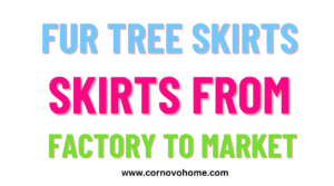 6 fur tree skirts from factory to market
