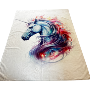horse printed soft faux fur throw blanket