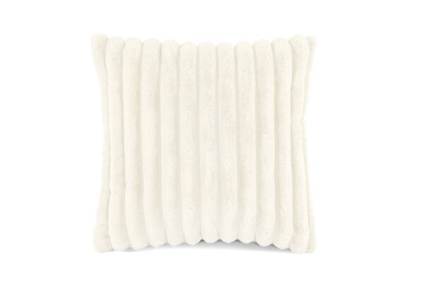 rabbit stripe fur cushion