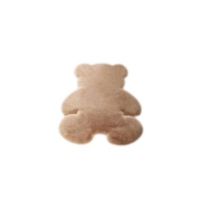 bear shape faux rabbit fur rug brown rabbit fur bear shape rug carpet 1200