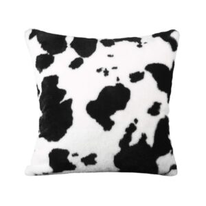 black cow skin fur cushion cow skin pillow 3 1200