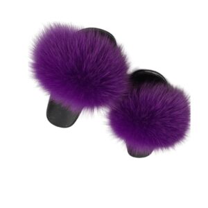 dark purple fur sliders fur slider 1200