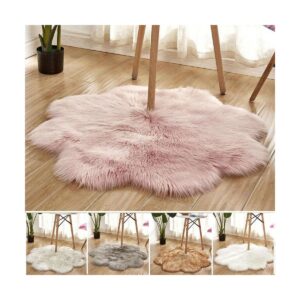 dusty rose fur rug faux sheepskin dusty rose fur rug 1200