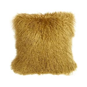 gold mongolian fur pillow fur pillow 43 1200