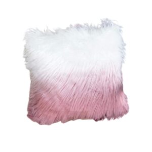 gradient pink fur cushion cover fur pillow 64 1200
