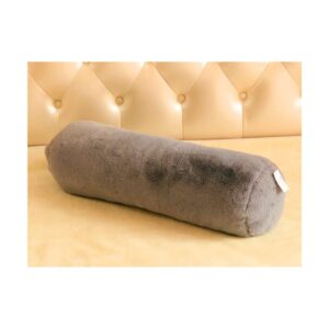 gray faux fur bolster gray faux fur bolster 1200