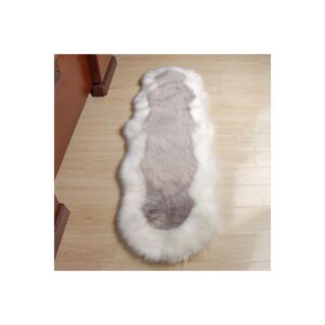 gray fur rug runner gray fur runner 1200