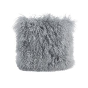 grey mongolian lamb fur pillow grey mongolian lamb fur pillow 4 1200