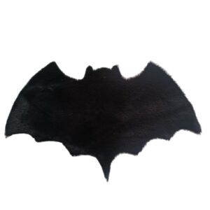 halloween bat shaped fur rug 1 1200