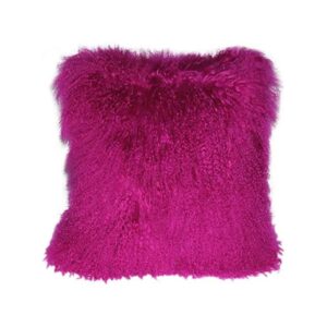 hot pink mongolian fur pillow fur pillow 46 1200