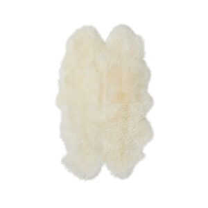 ivory quad sheepskin rug quad double sheepskin 1200