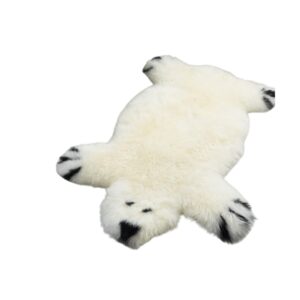 kid s white bear sheepskin rug bear sheepskin rug 1200 1